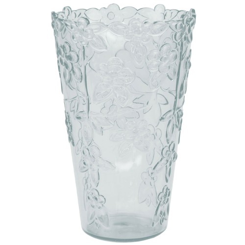 Ваза для цветов прозрачная (диаметр 12.5 см, высота 20 см)