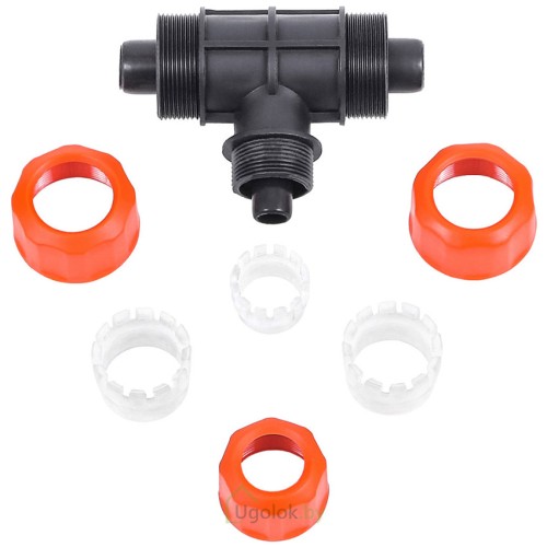 Тройник цанговый Жук 3/4"-3/4"-1/2" Тройник цанговый Жук 3/4"-3/4"-1/2"