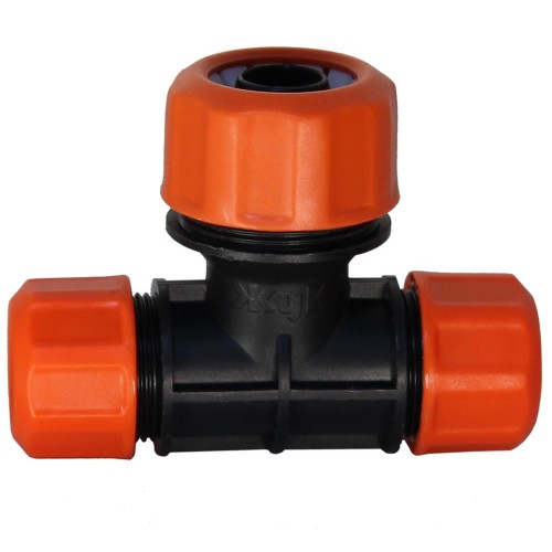 Тройник цанговый Жук 1/2"-1/2"-3/4" Тройник цанговый Жук 1/2"-1/2"-3/4"