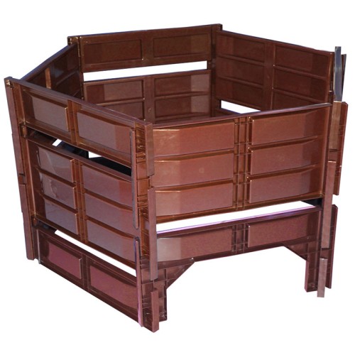 Ограждение Компостер 640 л 122x104x66 (коричневый) Ограждение Компостер 640 л 122x104x66 (коричневый)