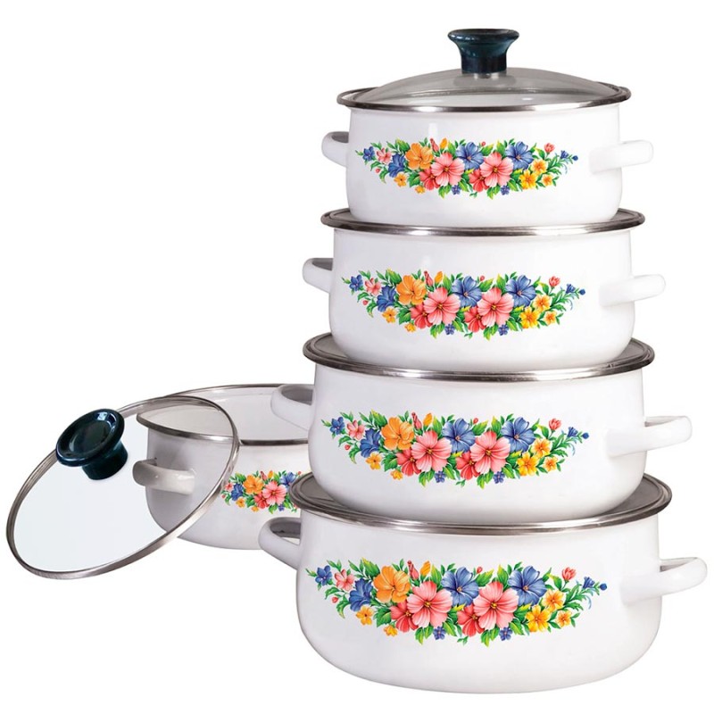 Набор эмалированной посуды для готовки KB-7169 KLAUSBERG (10 предметов)