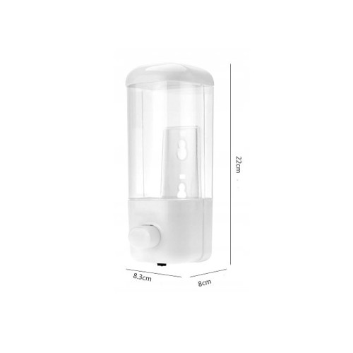 Дозатор для жидкого мыла настенный 500 мл белый