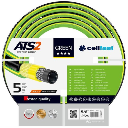 Шланг поливочный GREEN ATS 5/8" 25 м Шланг поливочный GREEN ATS 5/8" 25 м