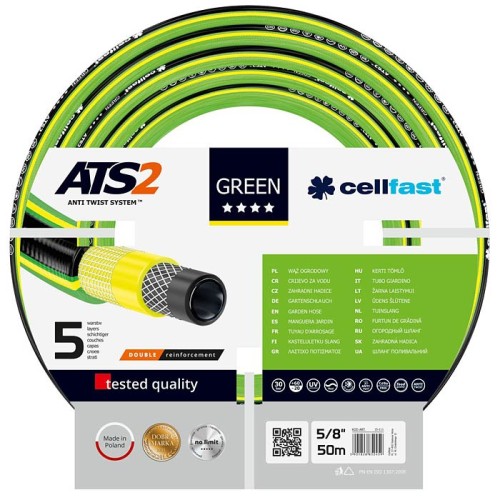 Шланг поливочный GREEN ATS 5/8" 50 м Шланг поливочный GREEN ATS 5/8" 50 м