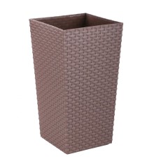 Кашпо напольное Ротанг (венге) 220x220x410 мм
