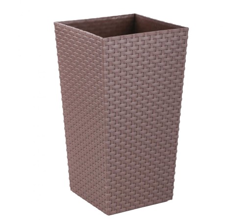 Кашпо напольное Ротанг (венге) 220x220x410 мм