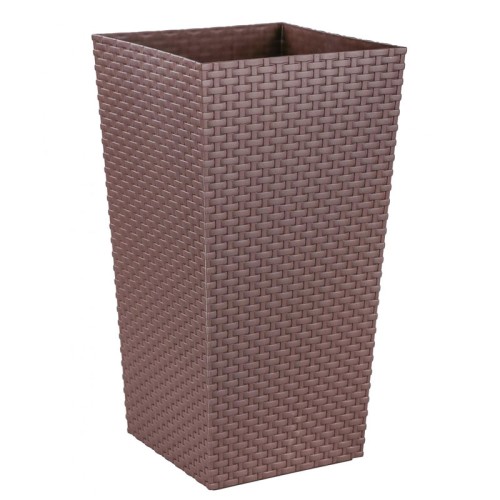 Кашпо напольное Ротанг (венге) 270x270x510 мм