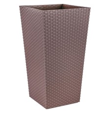 Кашпо напольное Ротанг (венге) 325x325x610 мм