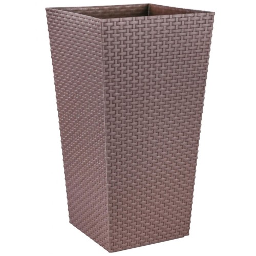 Кашпо напольное Ротанг (венге) 325x325x610 мм Кашпо напольное Ротанг (венге) 325x325x610 мм