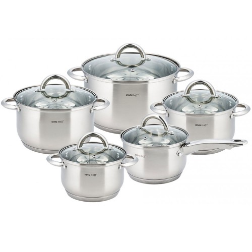 Набор посуды KH-4449 KINGHoff (10 предметов) Набор посуды KH-4449 KINGHoff (10 предметов)