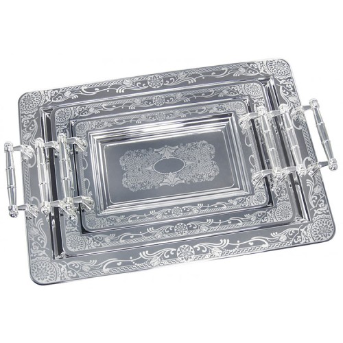 Набор подносов KH-4741 KINGHoff (3 штуки) Набор подносов KH-4741 KINGHoff (3 штуки)