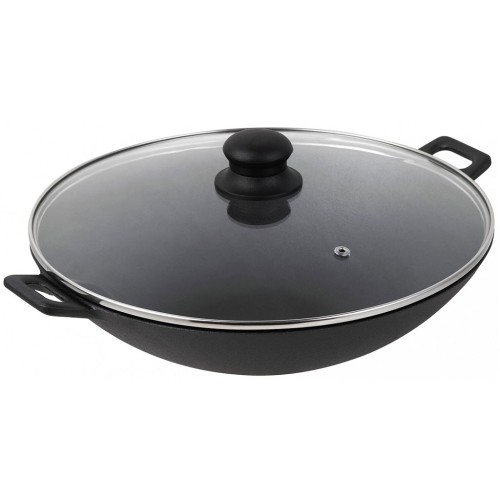 WOK чугунный со стеклянной крышкой KH-1156 KINGHoff WOK чугунный со стеклянной крышкой KH-1156 KINGHoff
