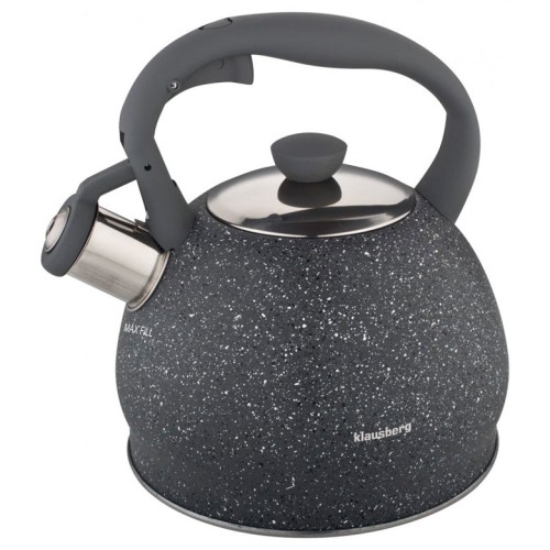 Чайник 2 л со свистком KB-7321 KLAUSBERG (серый)