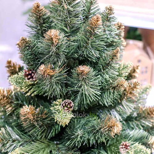 Елка (сосна) новогодняя Снежная Королева с золотым напылением 180 см GrandCity Елка (сосна) новогодняя Снежная Королева с золотым напылением 180 см GrandCity