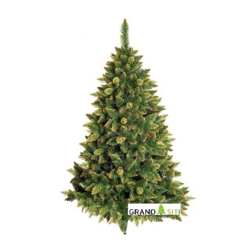 Елка (сосна) новогодняя Снежная Королева с золотым напылением 180 см GrandCity Елка (сосна) новогодняя Снежная Королева с золотым напылением 180 см GrandCity