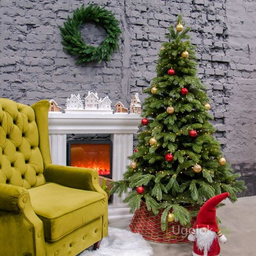 Елка новогодняя Сверк Тайга 220 см GrandCity (зеленый ствол) Елка новогодняя Сверк Тайга 220 см GrandCity (зеленый ствол)