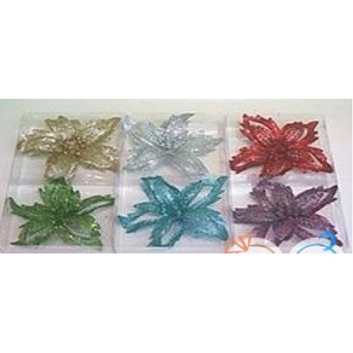 Украшение новогоднее Цветок 20 см 001088