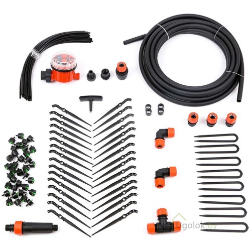 Капельный полив от водопровода ЖУК (Автомат) 30 растений Капельный полив от водопровода ЖУК (Автомат) 30 растений