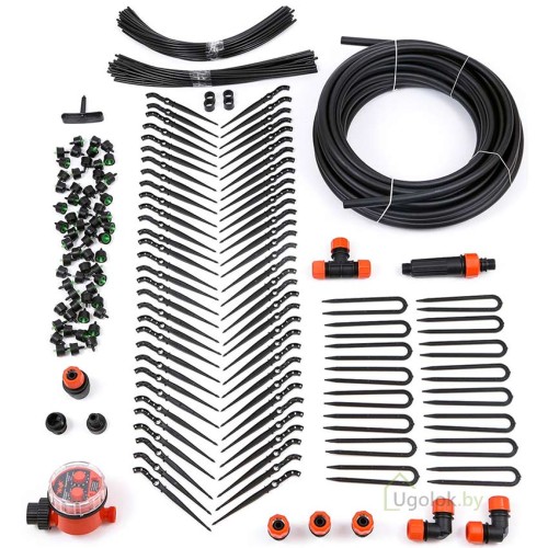 Капельный полив от водопровода ЖУК (Автомат) 60 растений