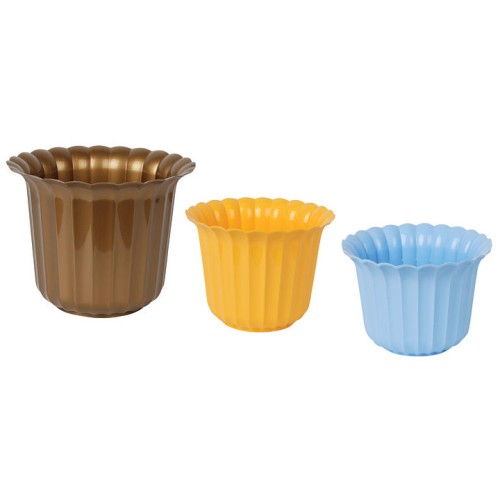 Горшок цветочный Мушелька с подставкой (диаметр 9 см), белый Горшок цветочный Мушелька с подставкой (диаметр 9 см), белый