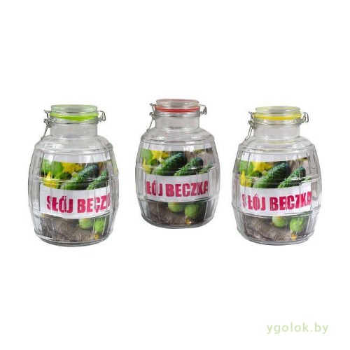 Банка с зажимом Бочка 2.8 л Банка с зажимом Бочка 2.8 л