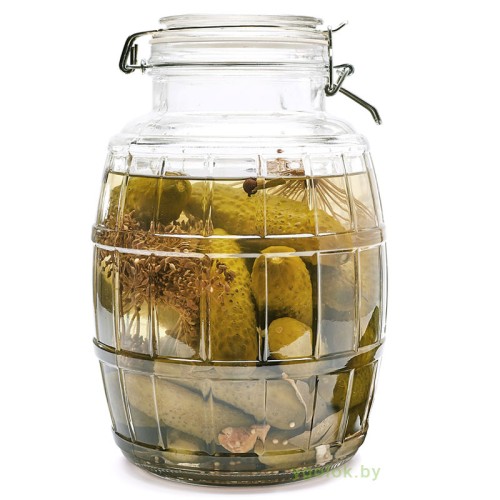 Банка с зажимом Бочка 2.8 л Банка с зажимом Бочка 2.8 л