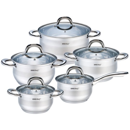 Набор посуды KH-1096 KINGHoff (10 предметов) Набор посуды KH-1096 KINGHoff (10 предметов)