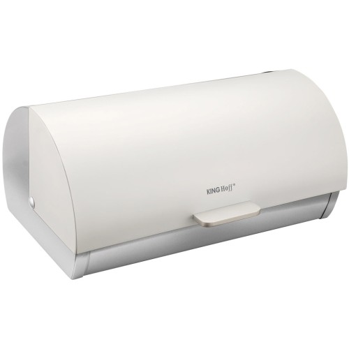 Хлебница металлическая белая KINGHoff KH-1358