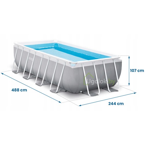 Бассейн каркасный Intex Prism Frame 488x244x107 см (26792) Бассейн каркасный Intex Prism Frame 488x244x107 см (26792)
