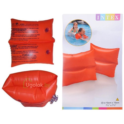 Нарукавники для плавания Intex оранжевые 19x19 см (59640NP) 3-6 лет