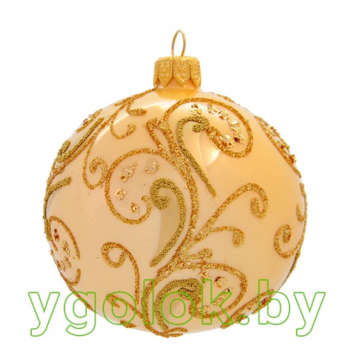 Новогодний шар 8 см А-91 акрил опал (ручная работа)