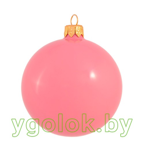 Новогодний шар 8 см эмаль светло-лиловый (ручная работа) Новогодний шар 8 см эмаль светло-лиловый (ручная работа)