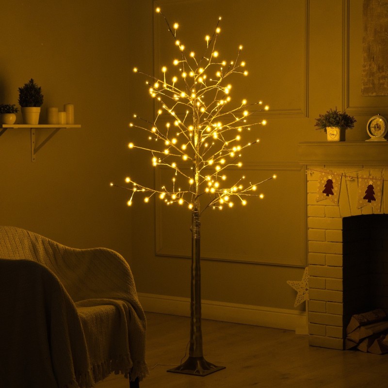 Светодиодное дерево «Золотистое» 1.8 м, 180 LED постоянное свечение 220 В свечение тёплое белое 9445165