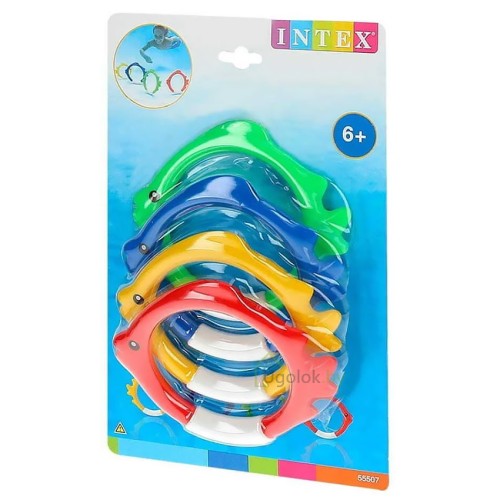 Кольца-рыбки для подводной игры Intex (55507) 6+ Кольца-рыбки для подводной игры Intex (55507) 6+