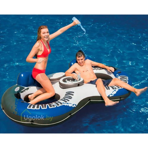 Надувной круг для двоих с холодильником Intex River Run 264x142 см (58837EU) Надувной круг для двоих с холодильником Intex River Run 264x142 см (58837EU)