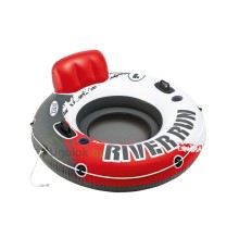 Красный надувной круг со спинкой Intex River Run 135 см (56825EU)