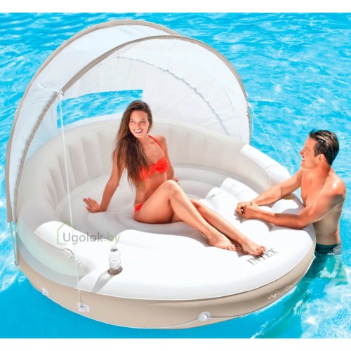 Плавающий остров с солнцезащитным навесом Intex 199х150 см (58292EU)