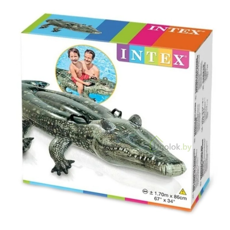Надувная игрушка-наездник Intex Аллигатор 170х86 см (57551NP) 3+