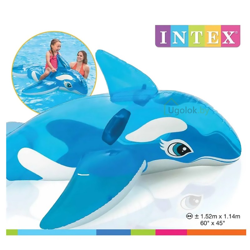Надувная игрушка-наездник Intex Косатка 152х114 см (58523NP) 3+