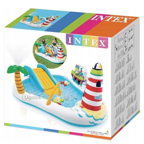 Водный игровой центр Intex Веселая рыбалка 218х188х99 см (57162NP) 2+ Водный игровой центр Intex Веселая рыбалка 218х188х99 см (57162NP) 2+