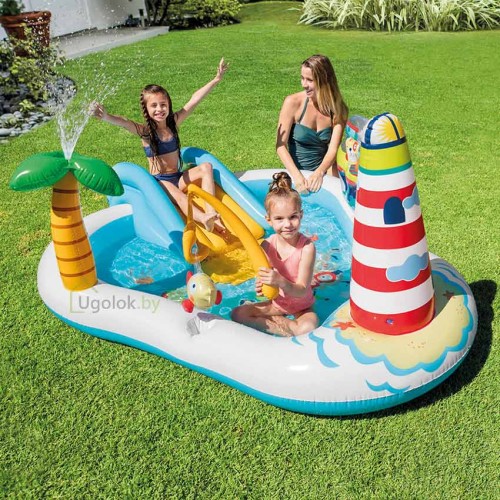 Водный игровой центр Intex Веселая рыбалка 218х188х99 см (57162NP) 2+ Водный игровой центр Intex Веселая рыбалка 218х188х99 см (57162NP) 2+