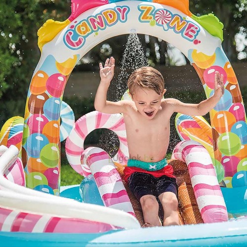 Надувной игровой центр-бассейн Intex Территория сладостей 295х191х130 см (57149NP) 2+ Надувной игровой центр-бассейн Intex Территория сладостей 295х191х130 см (57149NP) 2+