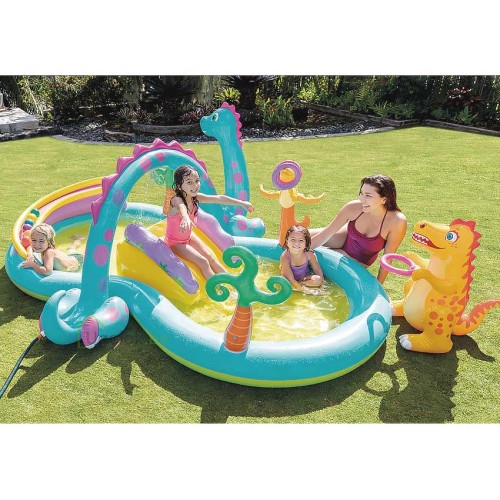 Водный игровой центр Intex Динолэнд 302х229х112 см (57135NP) 2+ Водный игровой центр Intex Динолэнд 302х229х112 см (57135NP) 2+