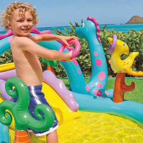 Водный игровой центр Intex Динолэнд 302х229х112 см (57135NP) 2+ Водный игровой центр Intex Динолэнд 302х229х112 см (57135NP) 2+