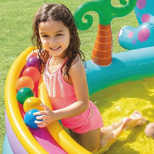 Водный игровой центр Intex Динолэнд 302х229х112 см (57135NP) 2+ Водный игровой центр Intex Динолэнд 302х229х112 см (57135NP) 2+