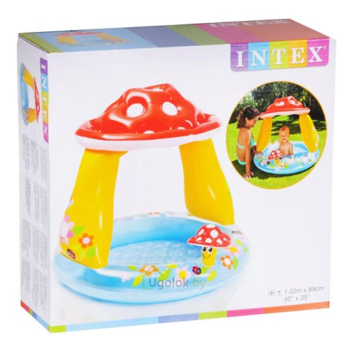Бассейн детский Intex Мухомор с навесом 102x89 см (57114NP) Бассейн детский Intex Мухомор с навесом 102x89 см (57114NP)