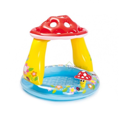 Бассейн детский Intex Мухомор с навесом 102x89 см (57114NP) Бассейн детский Intex Мухомор с навесом 102x89 см (57114NP)