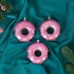 Украшение ёлочное "Пончик праздничный" (набор 3 шт) 7х8 см, сиреневый 9693048