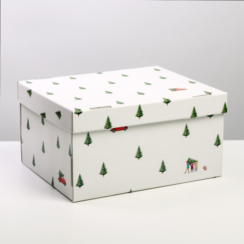 Коробка складная «Новый год» 31,2х25,6х16,1 см 6968985 6968985 купить в Минске - интернет-магазин Ugolok.by