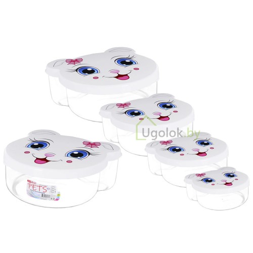Набор контейнеров Pets (прозрачный)